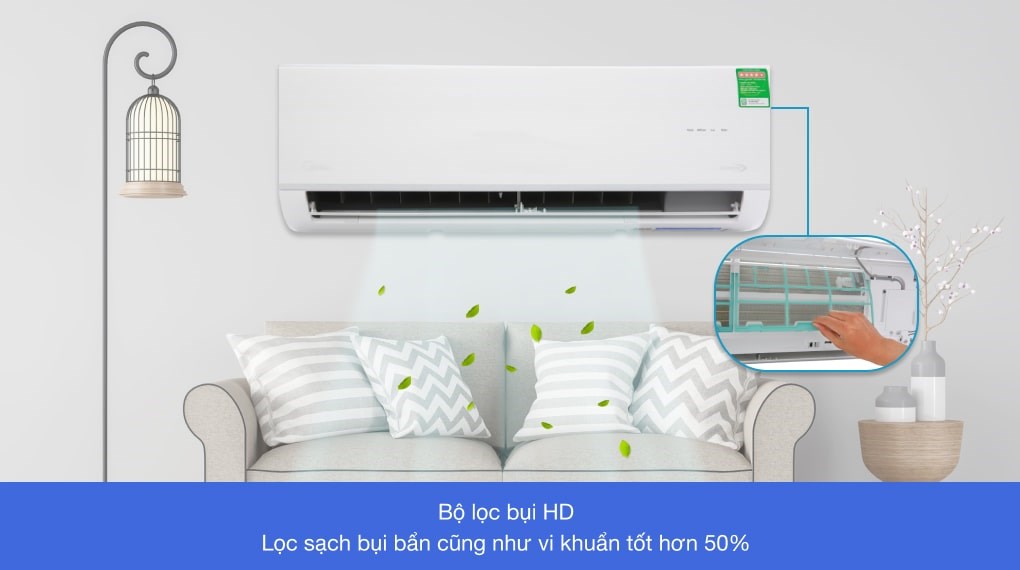 Máy lạnh Midea Inverter 1.5 HP MSAF-13CRDN8