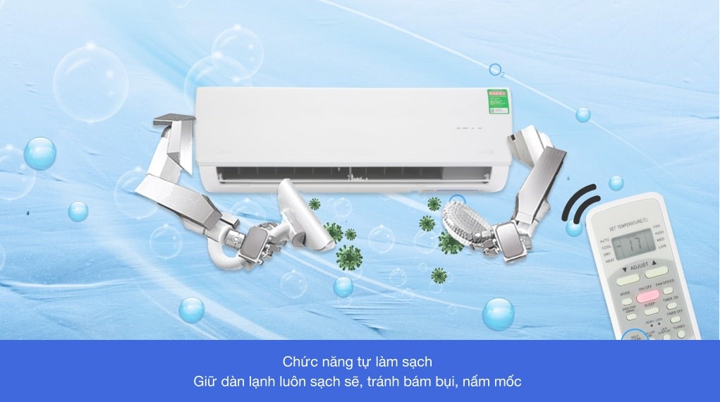 Máy lạnh Midea Inverter 1.5 HP MSAF-13CRDN8