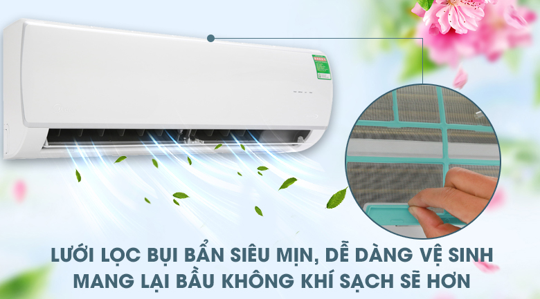 Bộ lọc bụi HD - Máy lạnh Midea Inverter 1.5 HP MSAF-13CRDN8