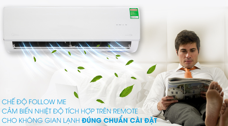 Tính năng Follow Me - Máy lạnh Midea Inverter 2 HP MSAF-18CRDN8