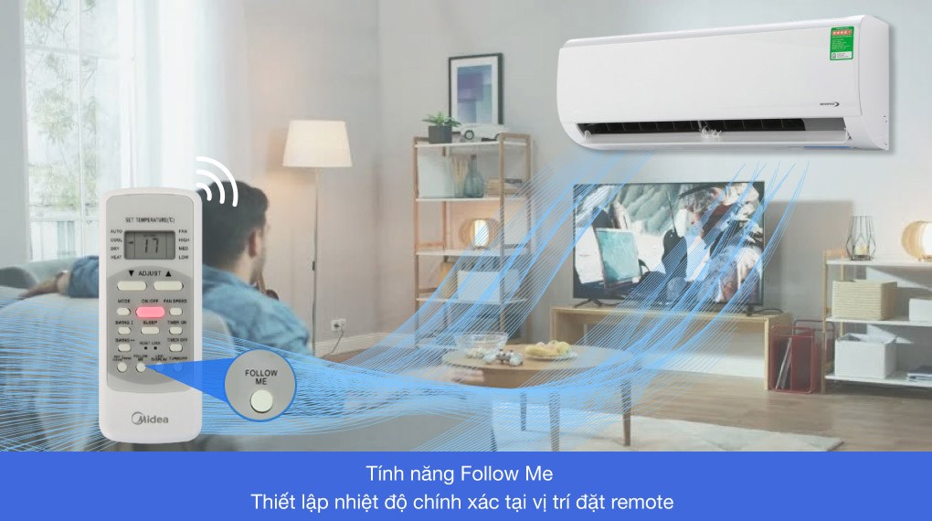 Máy lạnh Midea Inverter 1 HP MSFR-10CRDN8