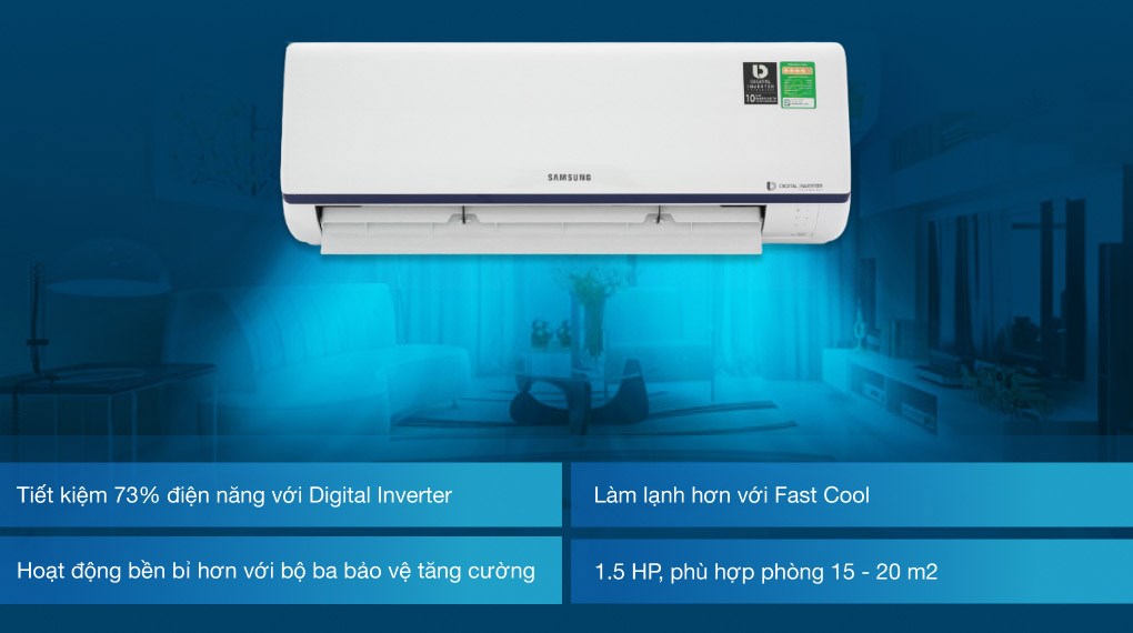 Máy lạnh Samsung Inverter 1.5 HP AR13RYFTAURNSV