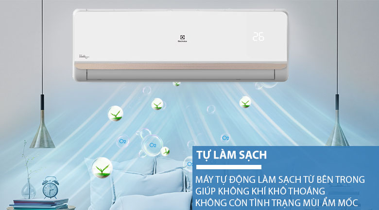 Tự làm sạch - Điều hòa Electrolux Inverter 12000 BTU ESV12CRR-C2