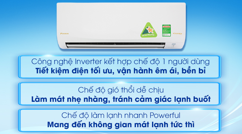 Máy lạnh Daikin Inverter 1.5 HP ATKQ35TAVMV - 17