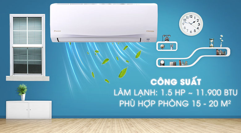 Máy lạnh Daikin Inverter 1.5 HP ATKQ35TAVMV