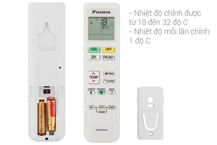 Điều hòa Daikin Inverter 11900 BTU ATKQ35TAVMV Màu Trắng