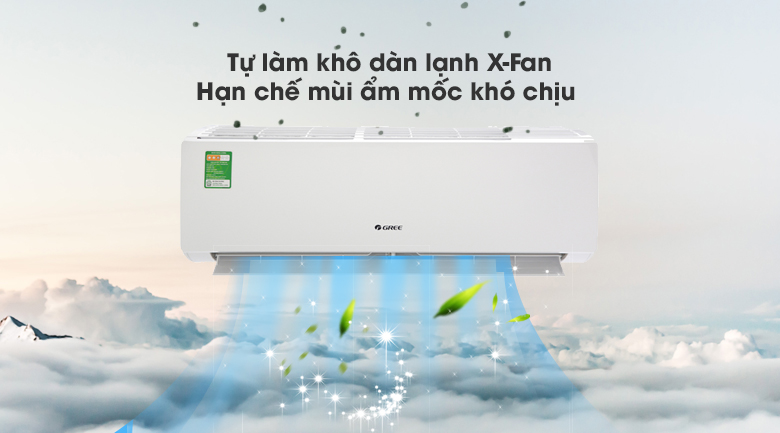 Máy lạnh Gree 1 HP GWC09IB-K3N9B2I - Tự làm khô dàn lạnh