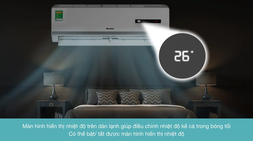 Máy điều hòa 2 chiều Gree Inverter 9000 BTU GWH09WA-K3D9B7L