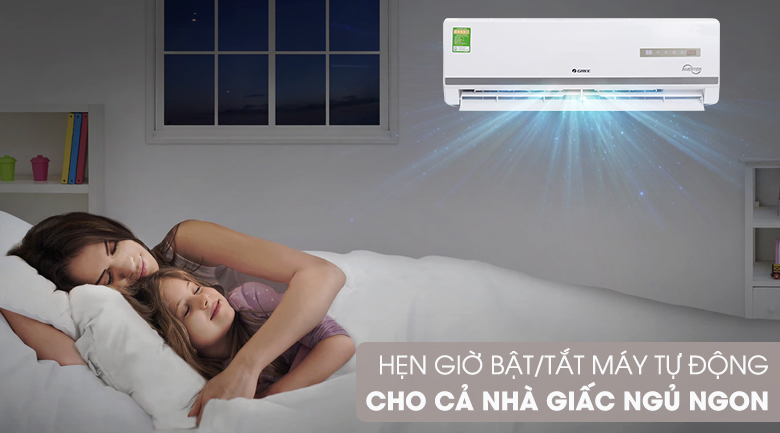 Hẹn giờ Bật/Tắt - Máy điều hòa 2 chiều Gree Inverter 9000 BTU GWH09WA-K3D9B7L Hẹn giờ Bật/Tắt - Máy điều hòa 2 chiều Gree Inverter 9000 BTU GWH09WA-K3D9B7L
