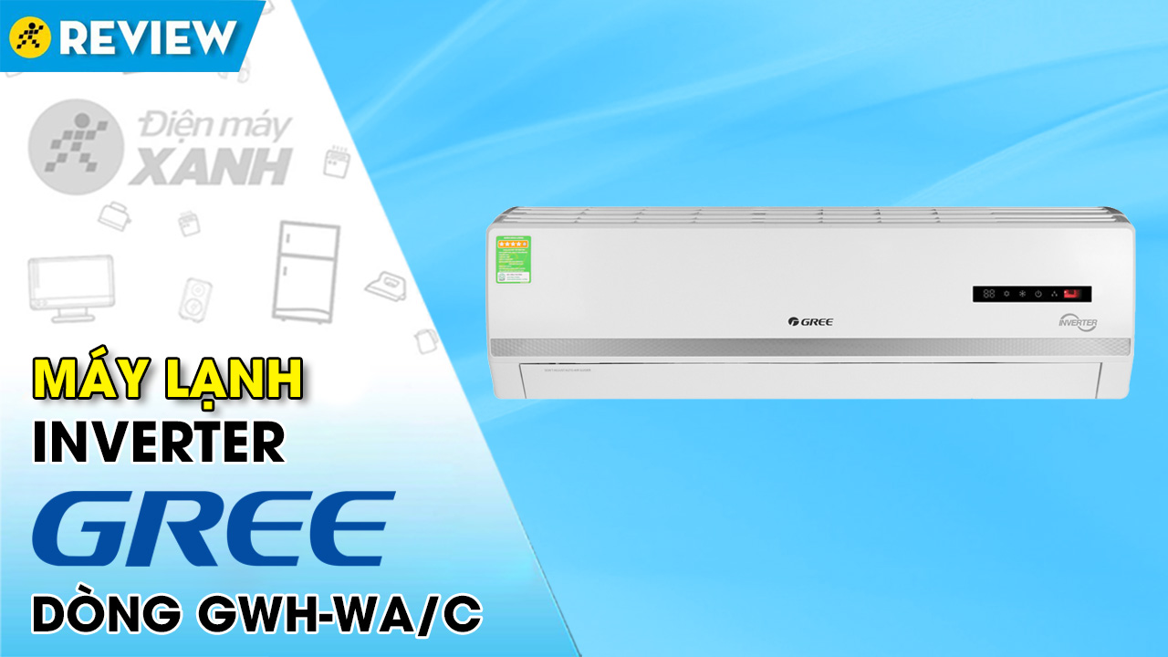 Máy điều hòa 2 chiều Gree Inverter 1.5 HP GWH12WA-K3D9B7I