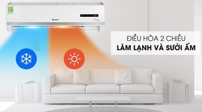 Máy điều hòa 2 chiều Gree Inverter 2 HP GWH18WC-K3D9B7N