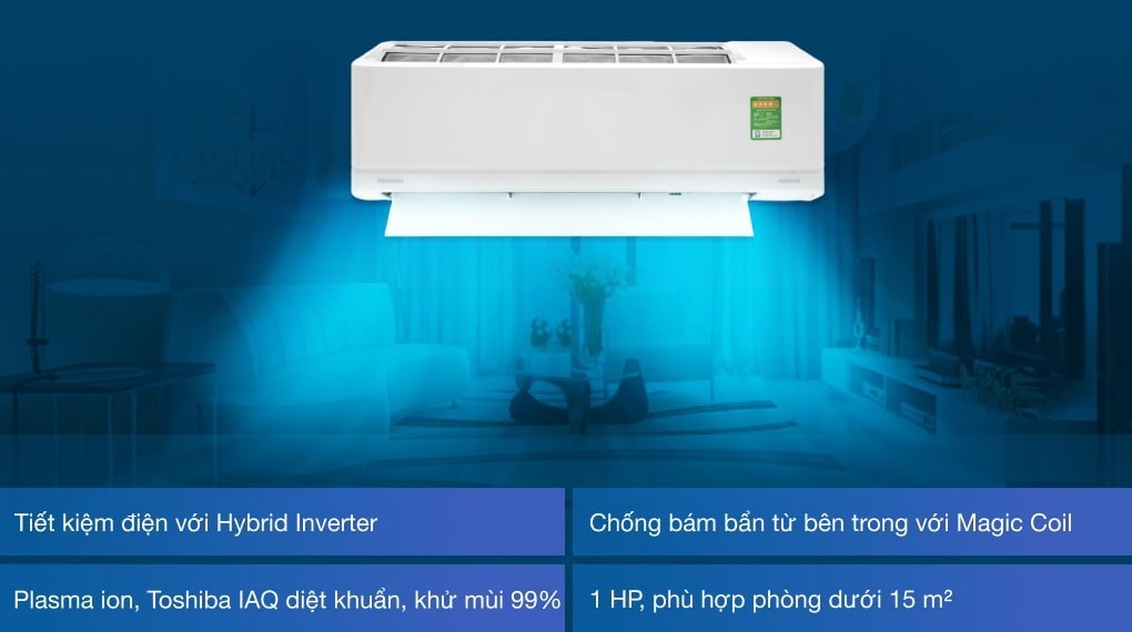 Máy lạnh Toshiba Inverter 1 HP RAS-H10J2KCVRG-V