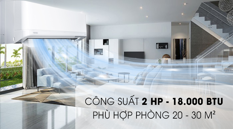 Máy lạnh Toshiba Inverter 2 HP RAS-H18J2KCVRG-V