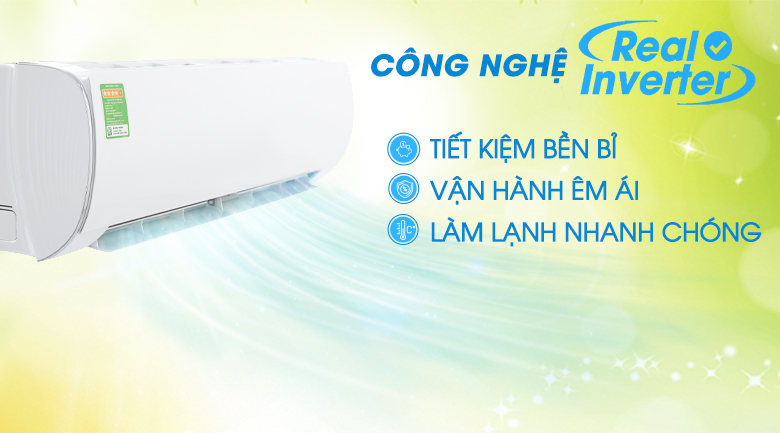 Công nghệ Inverter - Máy lạnh Gree Inverter 1 HP GWC09FB-K6D9A1W