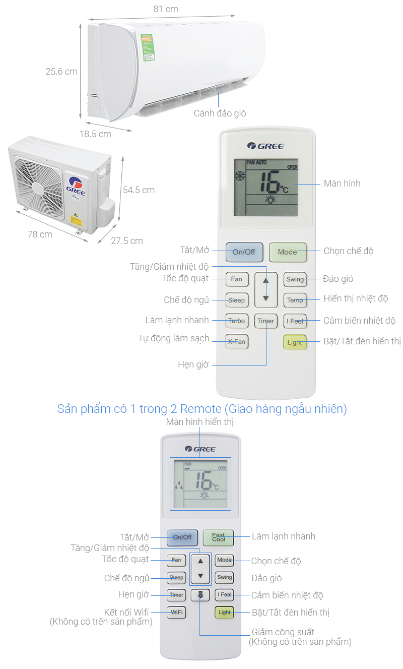 Máy lạnh Gree Inverter 1.5 HP GWC12FB-K6D9A1W