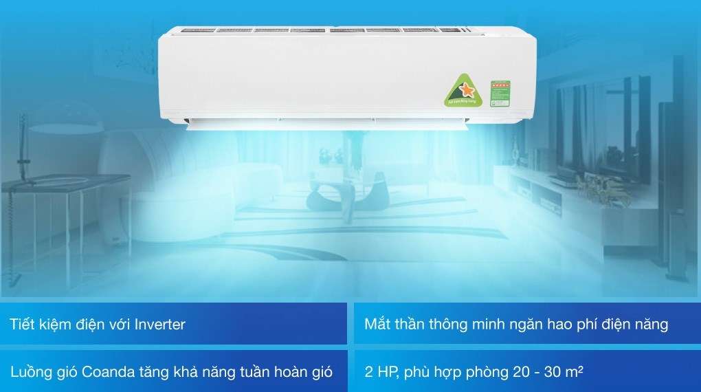 Máy lạnh Daikin Inverter 2 HP FTKC50UVMV