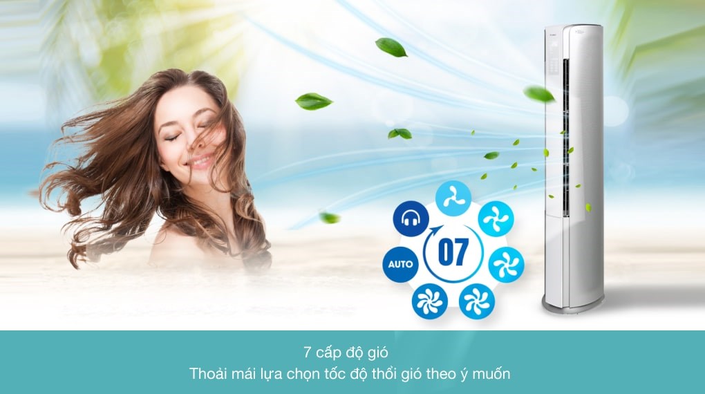 Máy lạnh tủ đứng Gree Inverter 2.5 HP GVH24AK-K3DNC6A