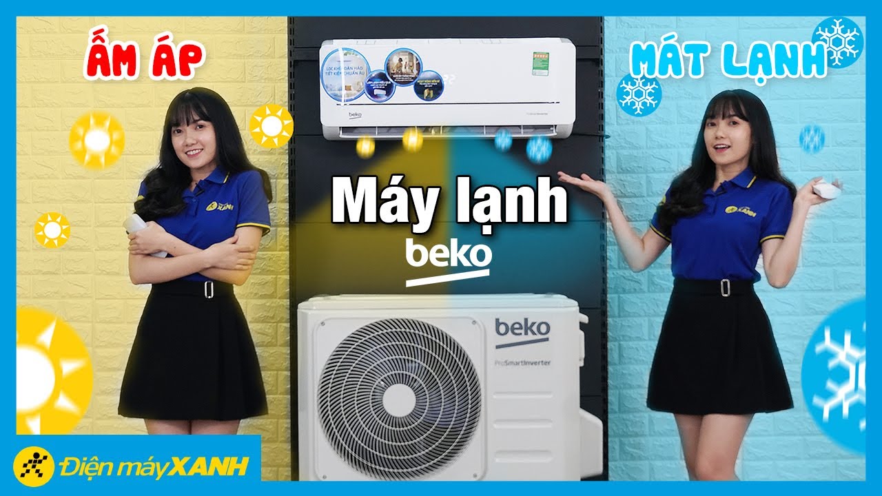 Máy lạnh 2 chiều Beko Inverter 1.5 HP RSVH12VS