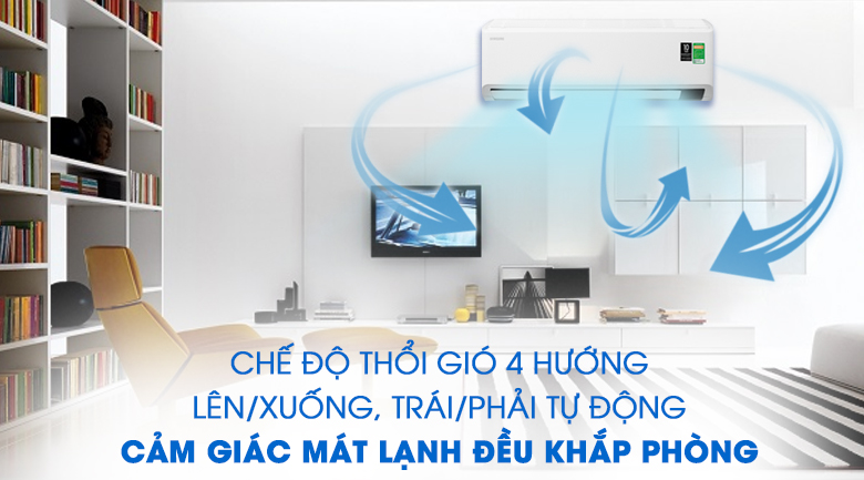 Tự động đảo gió 4 hướng