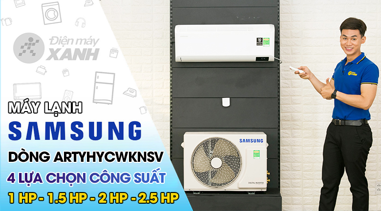 Máy lạnh Samsung Inverter 2.5 HP AR24TYHYCWKNSV