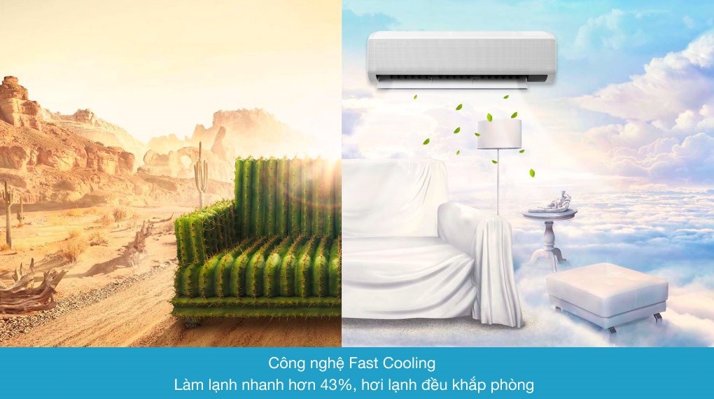 Máy lạnh Samsung Wind-Free Inverter 2 HP AR18TYGCDWKNSV