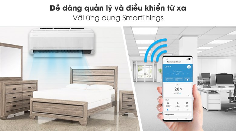 Máy lạnh Samsung Wind-Free Inverter 1 HP AR10TYAACWKNSV - 9