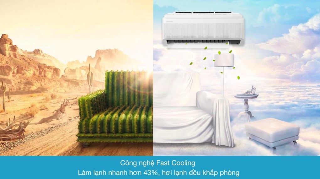 Máy lạnh Samsung Wind-Free Inverter 1 HP AR10TYAACWKNSV