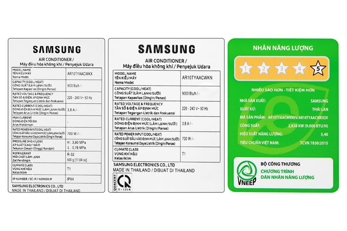Máy lạnh Samsung Wind-Free Inverter 1 HP AR10TYAACWKNSV Màu Trắng