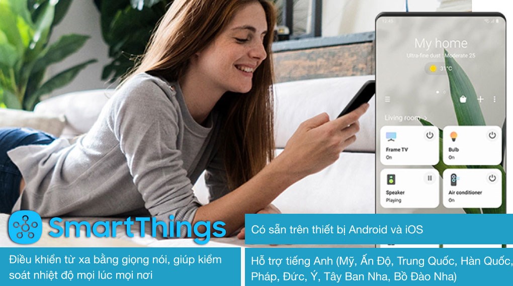 Máy lạnh Samsung Wind-Free Inverter 1.5 HP AR13TYAACWKNSV