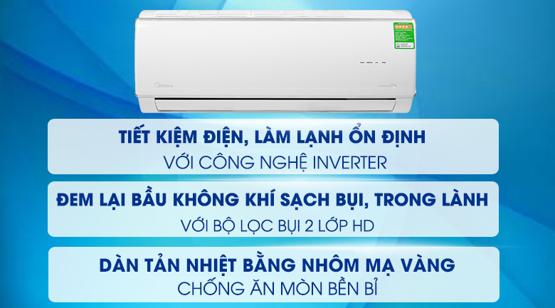 Máy lạnh Midea Inverter 1.5 HP MSAFA-13CRDN8 - 18