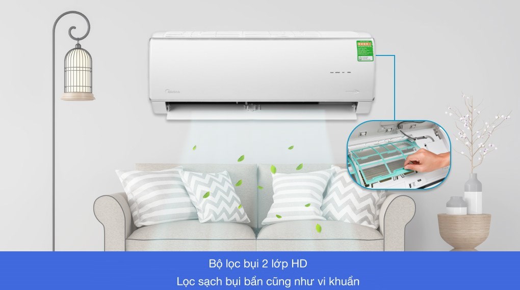 Máy lạnh Midea Inverter 1.5 HP MSAFA-13CRDN8