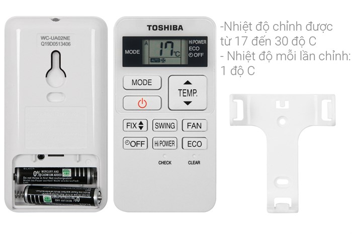 Điều hòa Toshiba Inverter 9000 BTU RAS-H10D2KCVG-V Màu Trắng