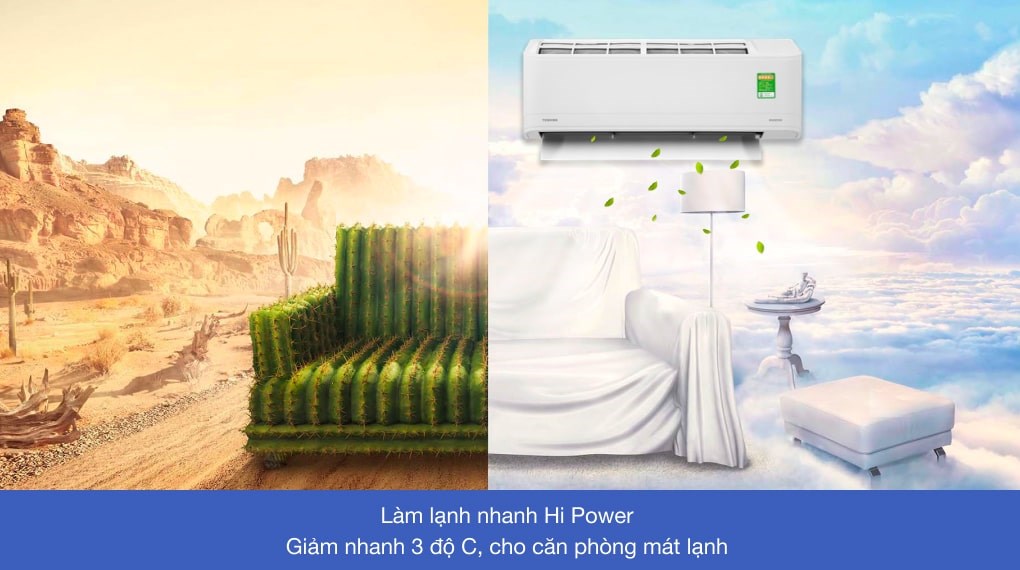 Máy lạnh Toshiba Inverter 1 HP RAS-H10X2KCVG-V