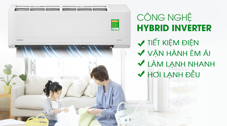 Máy lạnh Toshiba Inverter 1 HP RAS-H10X2KCVG-V - 8