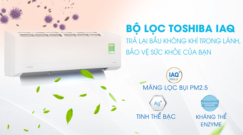 Máy lạnh Toshiba Inverter 1 HP RAS-H10X2KCVG-V - 11