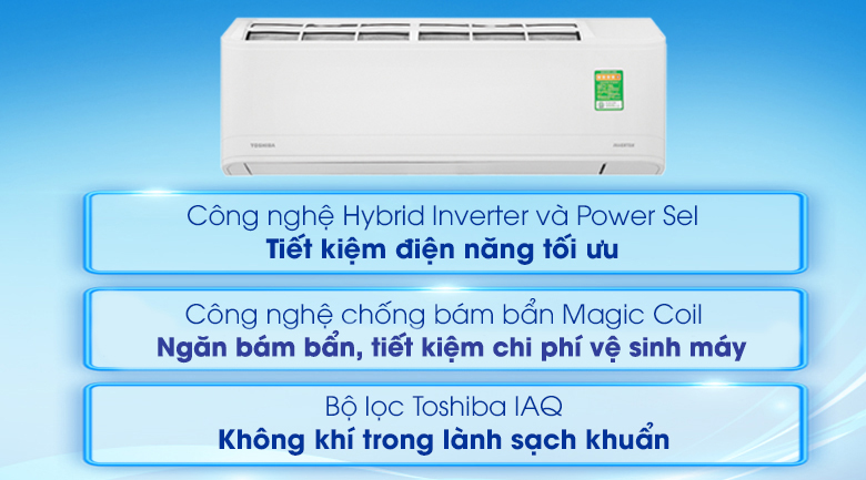 Máy lạnh Toshiba Inverter 1 HP RAS-H10X2KCVG-V - 9
