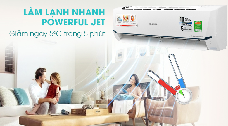 Máy lạnh Sharp Inverter 1 HP AH-X9XEW - 8
