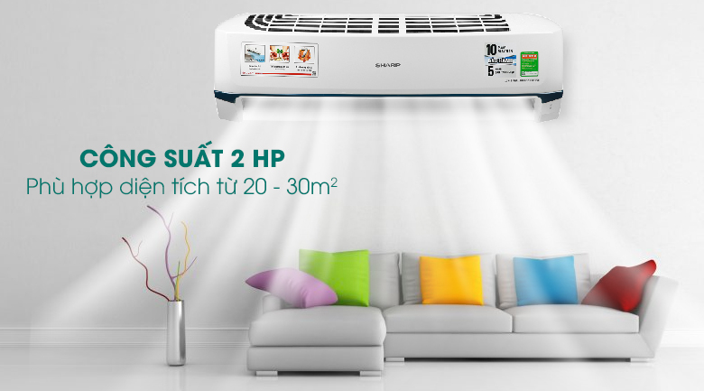 Máy lạnh Sharp Inverter 2 HP AH-X18XEW - 7