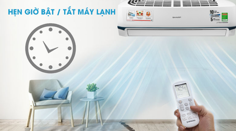 Máy lạnh Sharp Inverter 2 HP AH-X18XEW - Hẹn giờ bật tắt