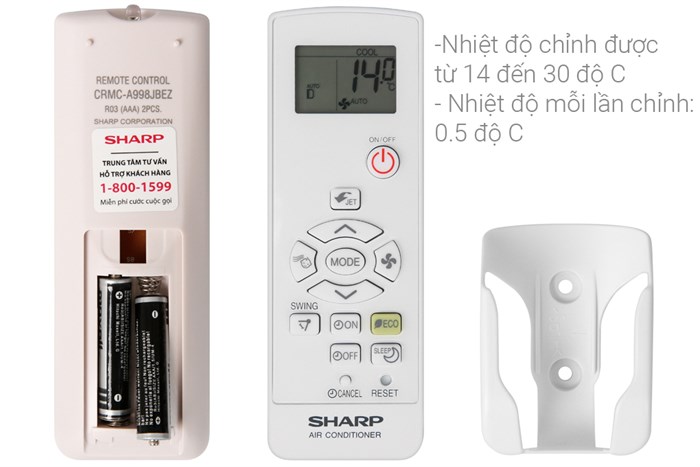 Máy lạnh Sharp Inverter 2 HP AH-X18XEW Màu Trắng