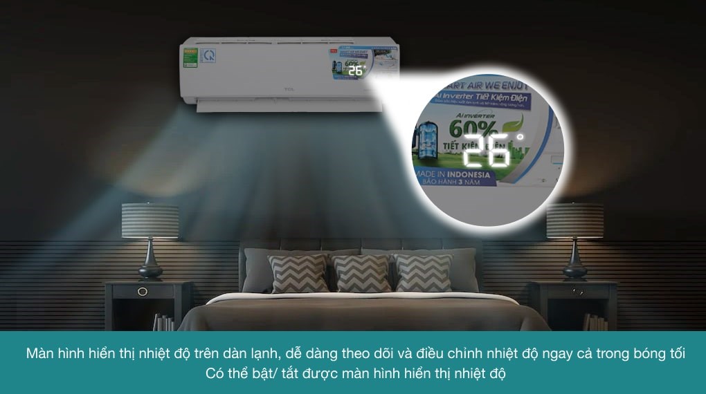 Máy lạnh TCL Inverter 1 HP TAC-10CSD/XA66