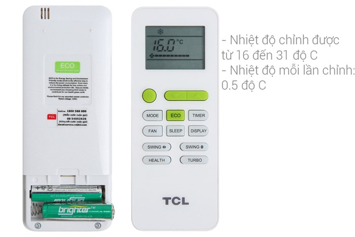 Máy lạnh TCL Inverter 1.5 HP TAC-13CSD/XA66 Màu Trắng