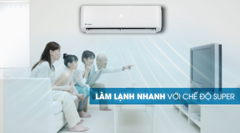 Chế độ làm lạnh nhanh - Máy lạnh Casper 18000 BTU LC-18TL32