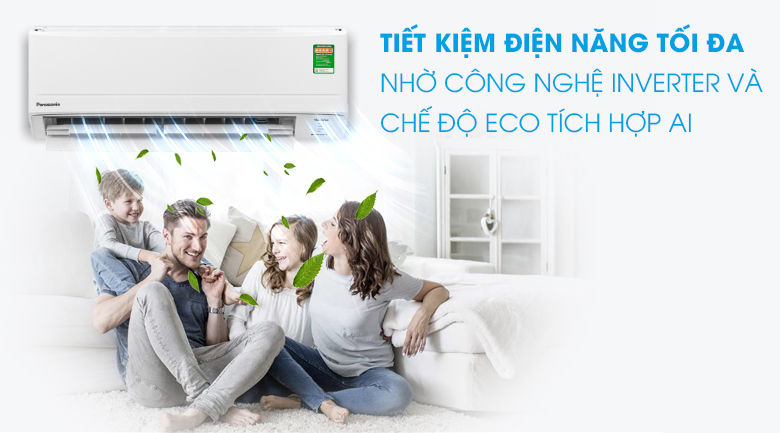 Máy lạnh Panasonic Inverter 1.5 HP CU/CS-PU12WKH-8M 