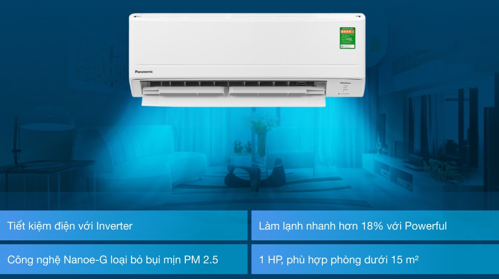 Máy lạnh Panasonic Inverter 1 HP CU/CS-WPU9WKH-8M