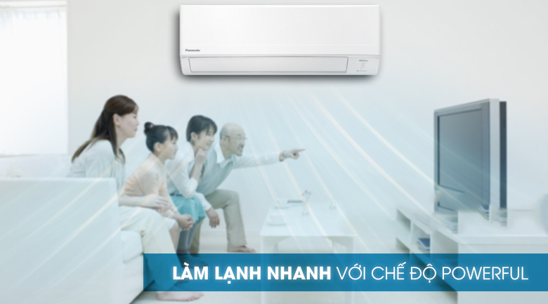 Làm lạnh nhanh-Máy lạnh Panasonic Inverter 1 HP CU/CS-WPU9WKH-8M