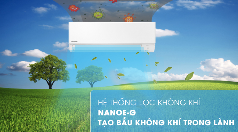 Nanoe-g-Máy lạnh Panasonic Inverter 1 HP CU/CS-WPU9WKH-8M