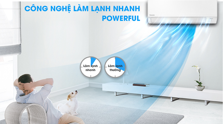 Làm lạnh nhanh-Máy lạnh Panasonic Inverter 1.5 HP CU/CS-WPU12WKH-8M