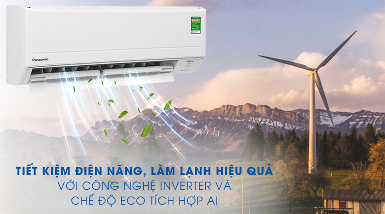 Inverter và Eco tích hợp AI Máy lạnh Panasonic Inverter 2 HP CU/CS-WPU18WKH-8M