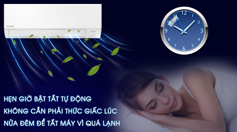 Hẹn giờ-Máy lạnh Panasonic Inverter 2 HP CU/CS-WPU18WKH-8M